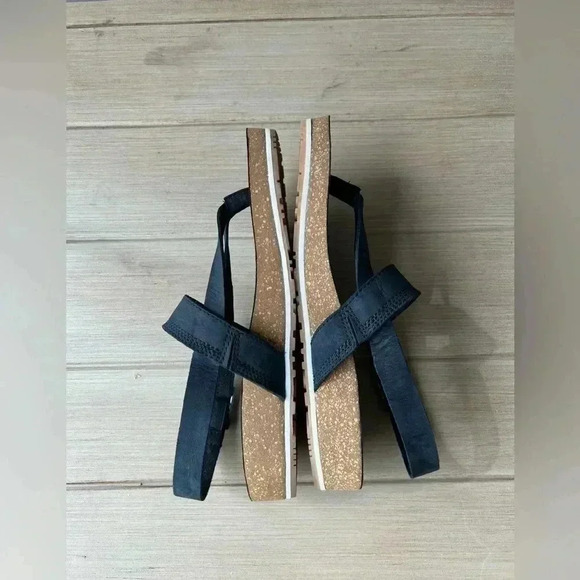 MALIBU WAVES THONG BLACK WOMAN’S Sz 9 SANDALS - Picture 3 of 9